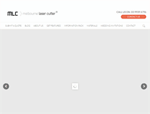 Tablet Screenshot of melbournelasercutter.com.au